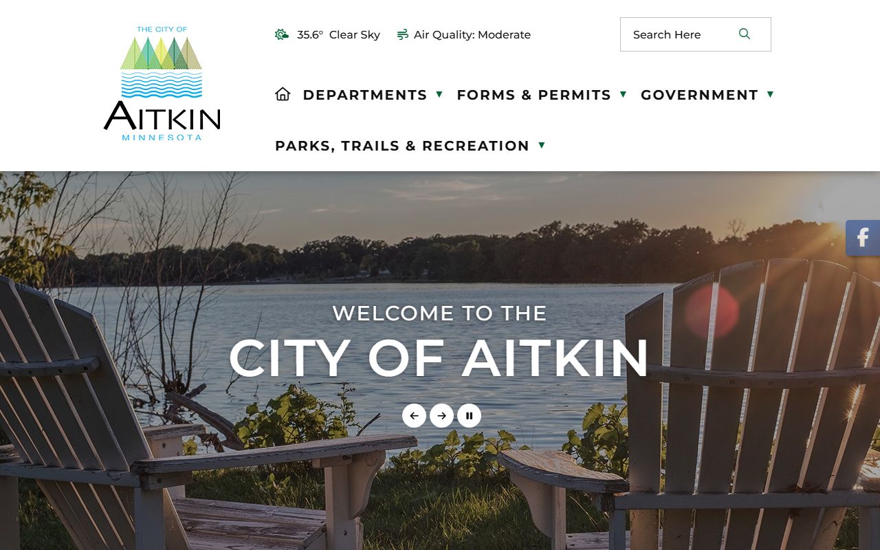 City of Aitkin website related to Aitkin County death records