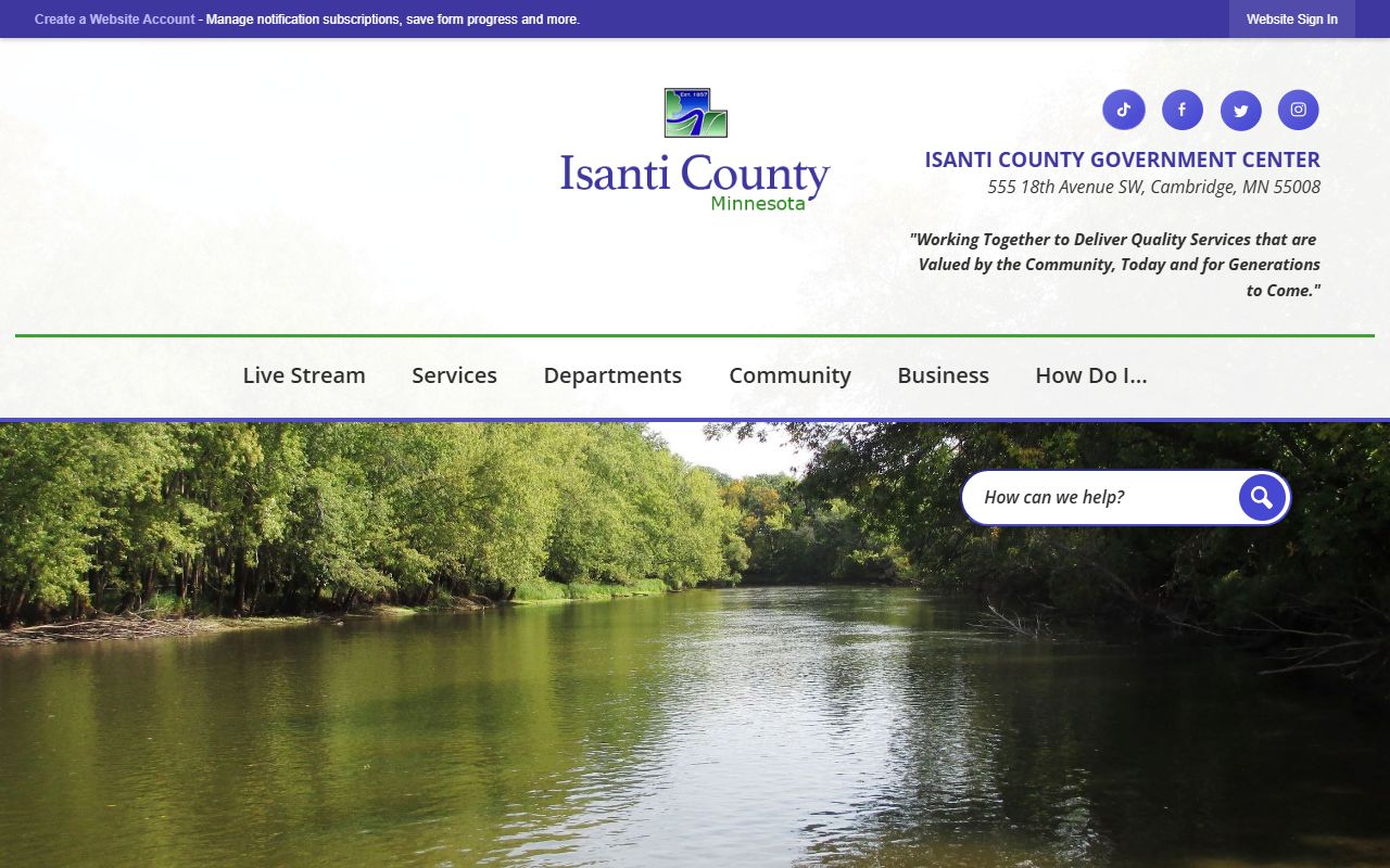 Isanti County Recorder website