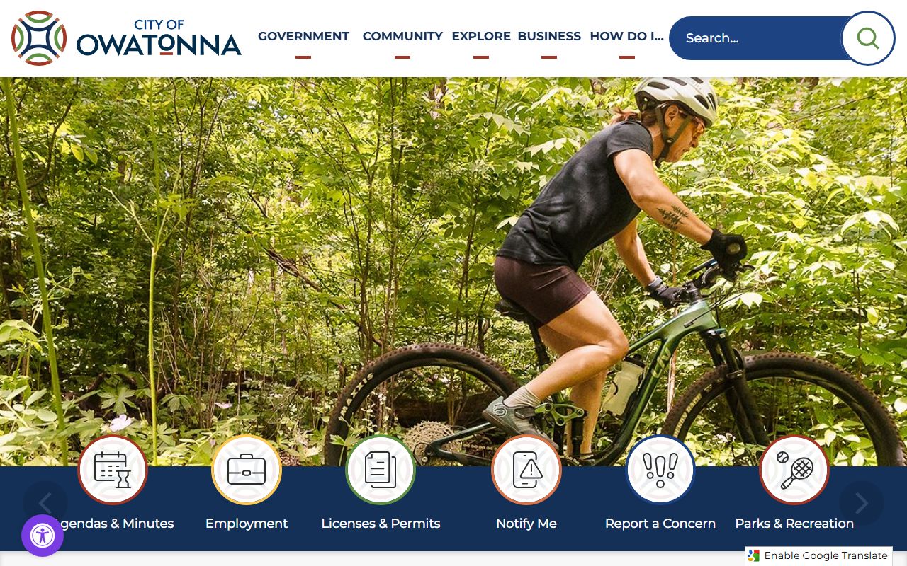 City of Owatonna website related to Steele County death records